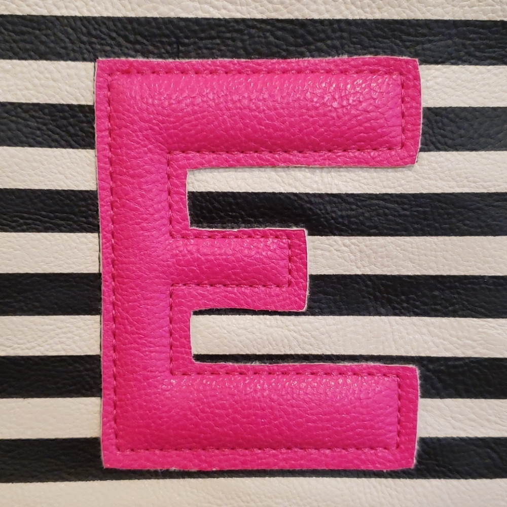 Betsey Johnson Monogram Initial "E" Accessory Bag